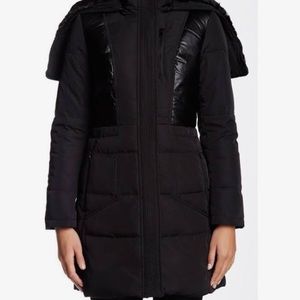 7 for all mankind black parka